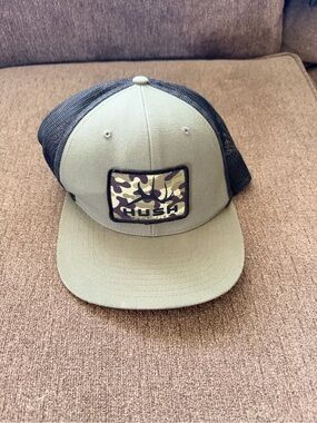 Hush Olive Green & Black Trucker Hat - HUSH Patch